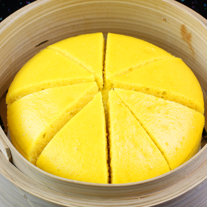 南瓜松糕 传统中式软糕蒸糕发糕早餐糕点 广式茶楼点心 230g/包 - 图0