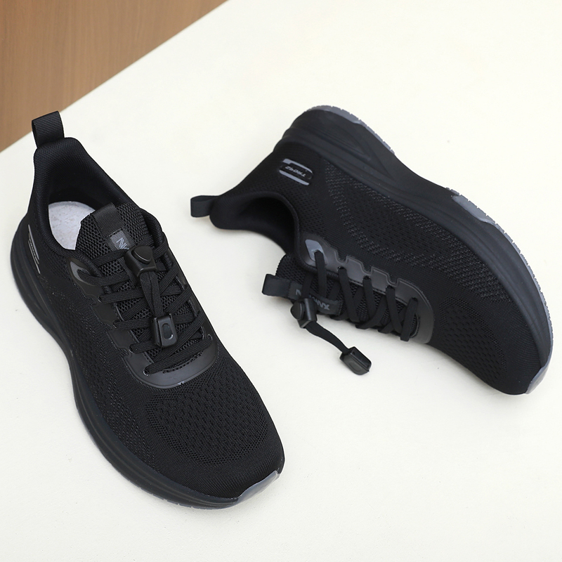春秋季透气飞织男鞋中老年人健步鞋防滑软底舒适爸爸鞋运动休闲鞋 - 图1