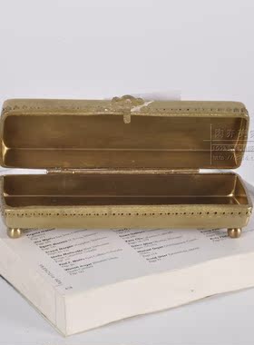 印度全铜长方形创意欧式风首饰盒