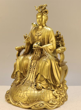 纯铜地母娘娘摆件供奉大地之母