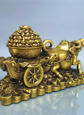 大号铜牛摆件生肖华尔街客厅