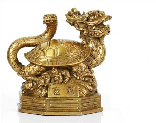 纯铜四大神兽青龙白虎朱雀玄武五福神家居装饰品客厅办公室摆件 - 图3
