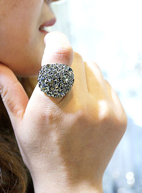 新款个性简约时尚复古食指戒指女