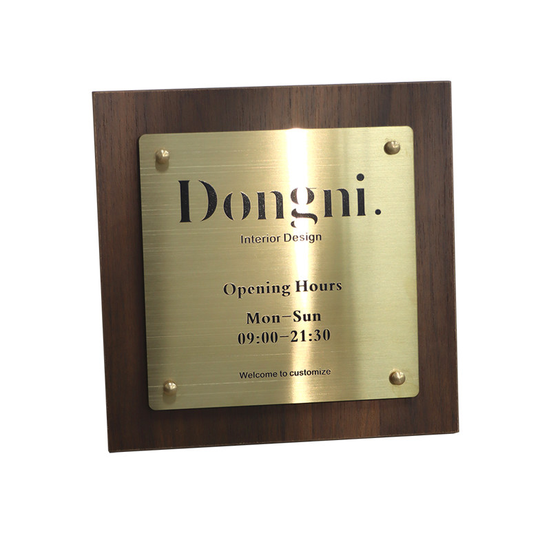 胡桃木门牌号定制 创意广告牌 网红店铺工作室招牌不锈钢公司牌匾,淘宝优惠券,粉丝福利购,淘宝优惠卷