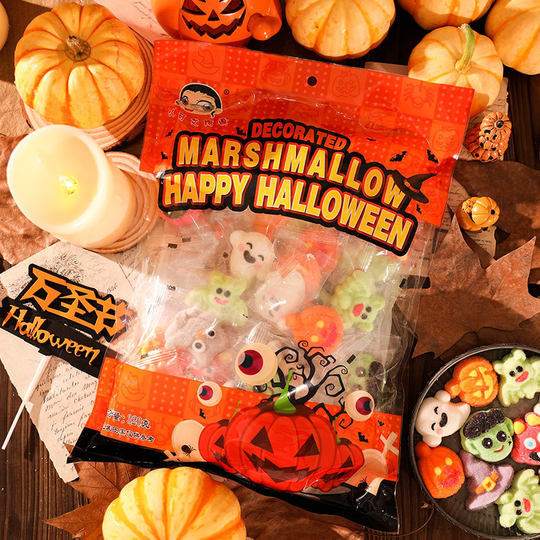 Halloween spoof fruit party marshmallows