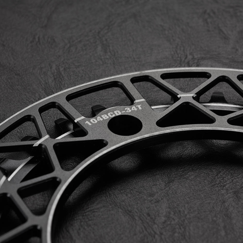 MOTSUV山地自行车牙盘 104BCD一体式单盘护盘 CNC铝合金3438T链轮 - 图0