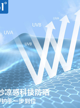 361度UPF50+半指防晒手套骑行