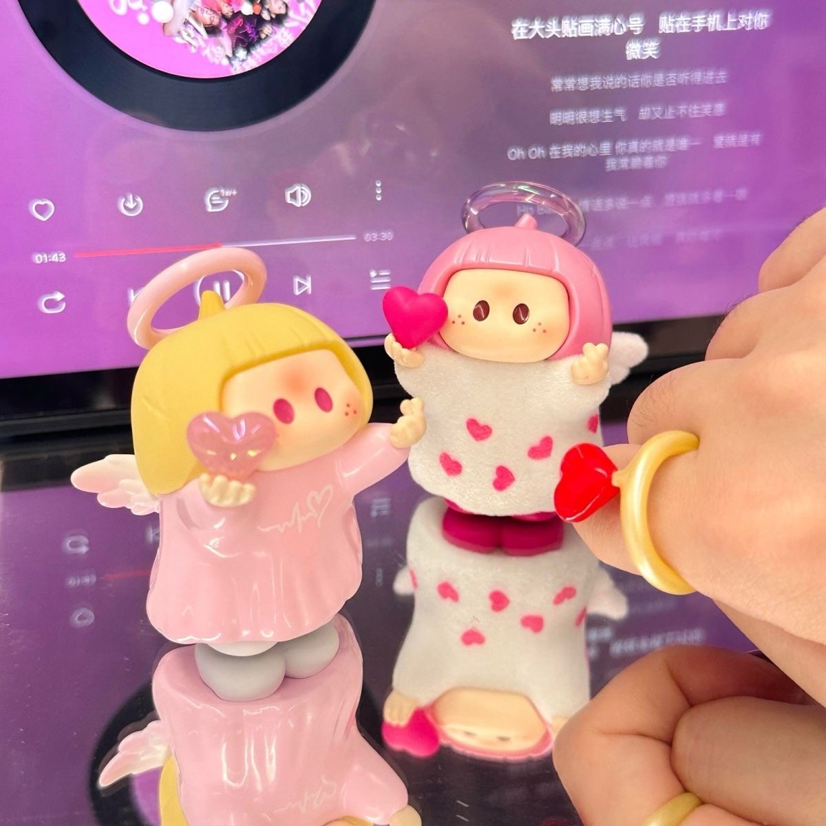 正版名创优品右右酱指环爱神系列盲盒潮玩摆件桌面手办可爱送礼物,淘宝优惠券,粉丝福利购,淘宝优惠卷