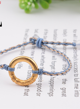 玉绳男女简约细款手链绳子