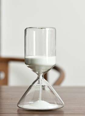 三角玻璃沙漏计时器创意礼品摆件