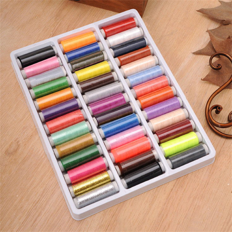 盒装39色缝纫线家用小卷涤纶线手缝线缝衣线手工线缝纫机线绣花线,淘宝优惠券,粉丝福利购,淘宝优惠卷