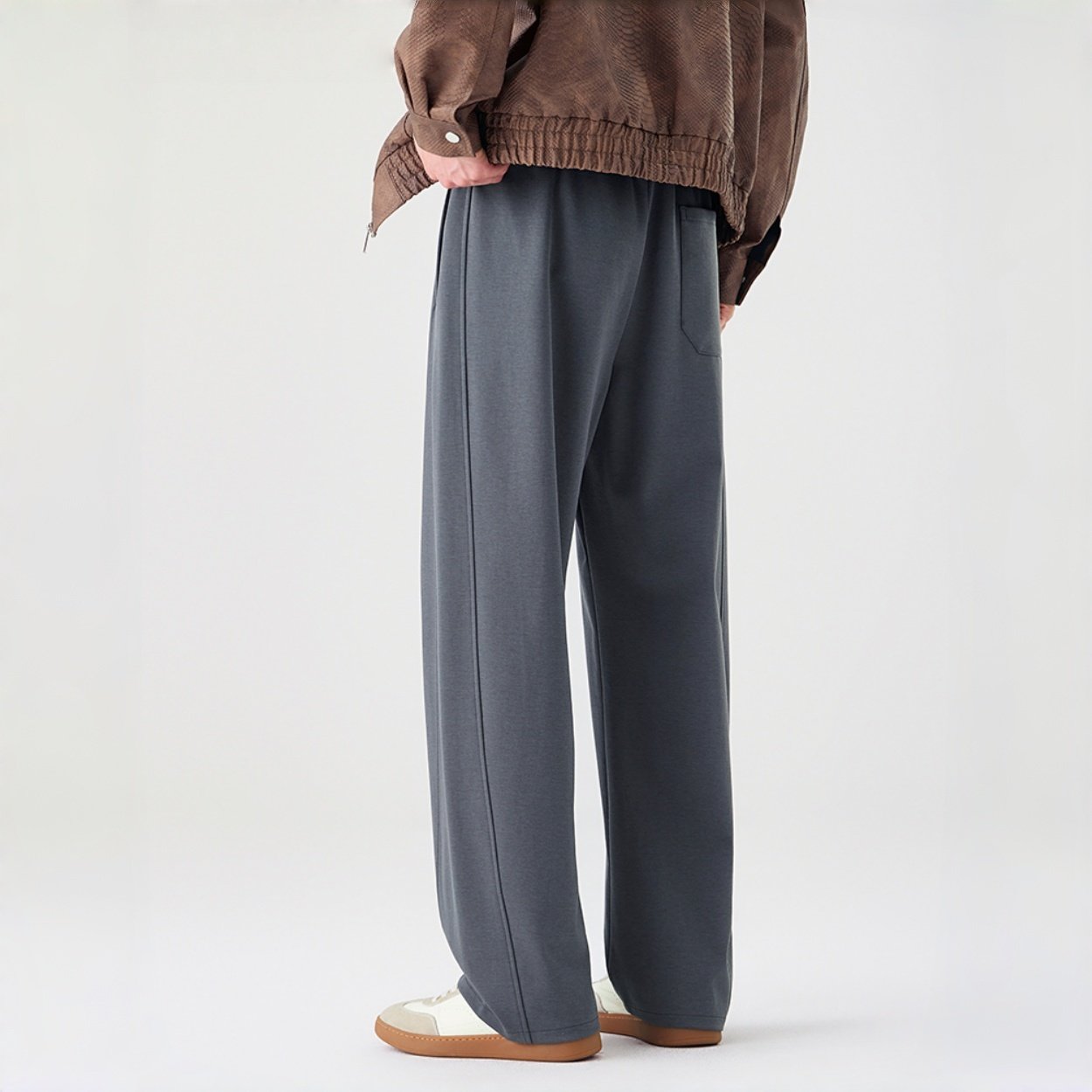 素衣彼时3713秋冬男休闲弯刀裤纸样宽松直筒休闲百搭运动长裤样板,淘宝优惠券,粉丝福利购,淘宝优惠卷