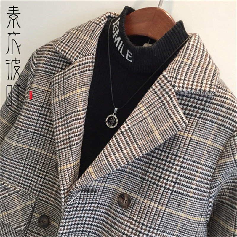素-秋冬男童双排扣服装裁剪图手工diy韩版毛呢大衣外套1:1纸样板,淘宝优惠券,粉丝福利购,淘宝优惠卷