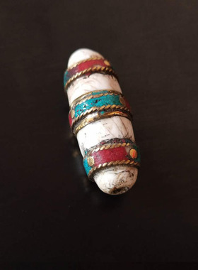 绿松石手工散珠原创项链坠