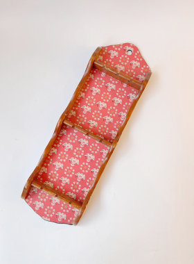 Vintage中古美国手绘勺子架老木头复古家居装饰摆件精美收藏