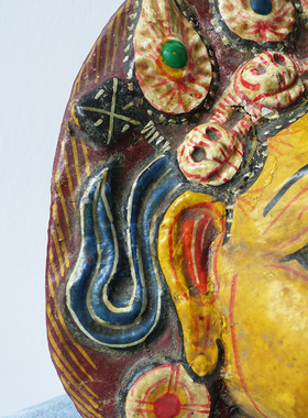 vintage中古印度女神面具