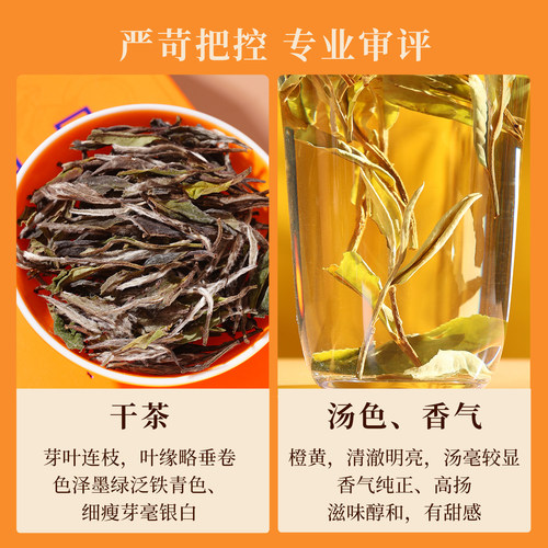 品品香茶叶福鼎白茶2023年白牡丹600g 高性价比口粮茶自己喝正品 - 图0
