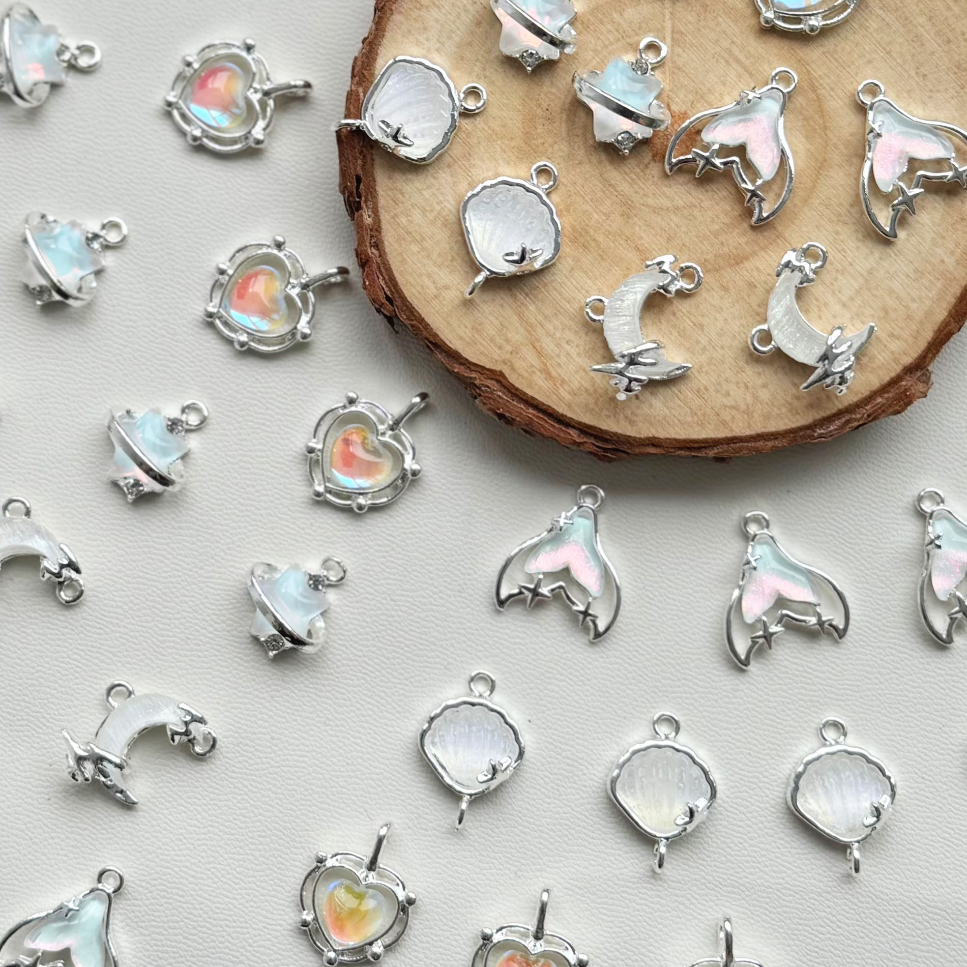 厚银保色手串手链吊坠合金diy配件项链发簪蛋白挂件古风服饰材料,淘宝优惠券,粉丝福利购,淘宝优惠卷