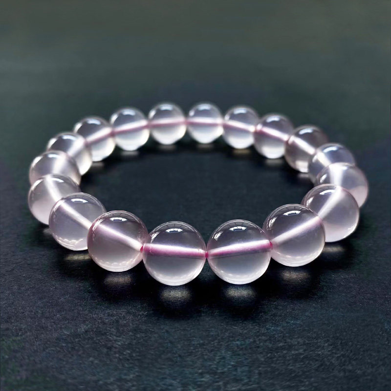 天然粉水晶手链 单圈冰种粉晶手链 果冻粉水晶手串 大颗粒招桃花,淘宝优惠券,粉丝福利购,淘宝优惠卷