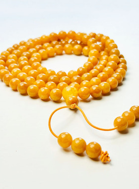 黄玉手链黄玉手串黄玉108佛珠