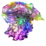 Освещение цветочных световых струн световые линии светодиодные три -личные световые световые кошачьи ушная обертка