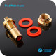 Rodyu original bright gold pure copper rca audio port