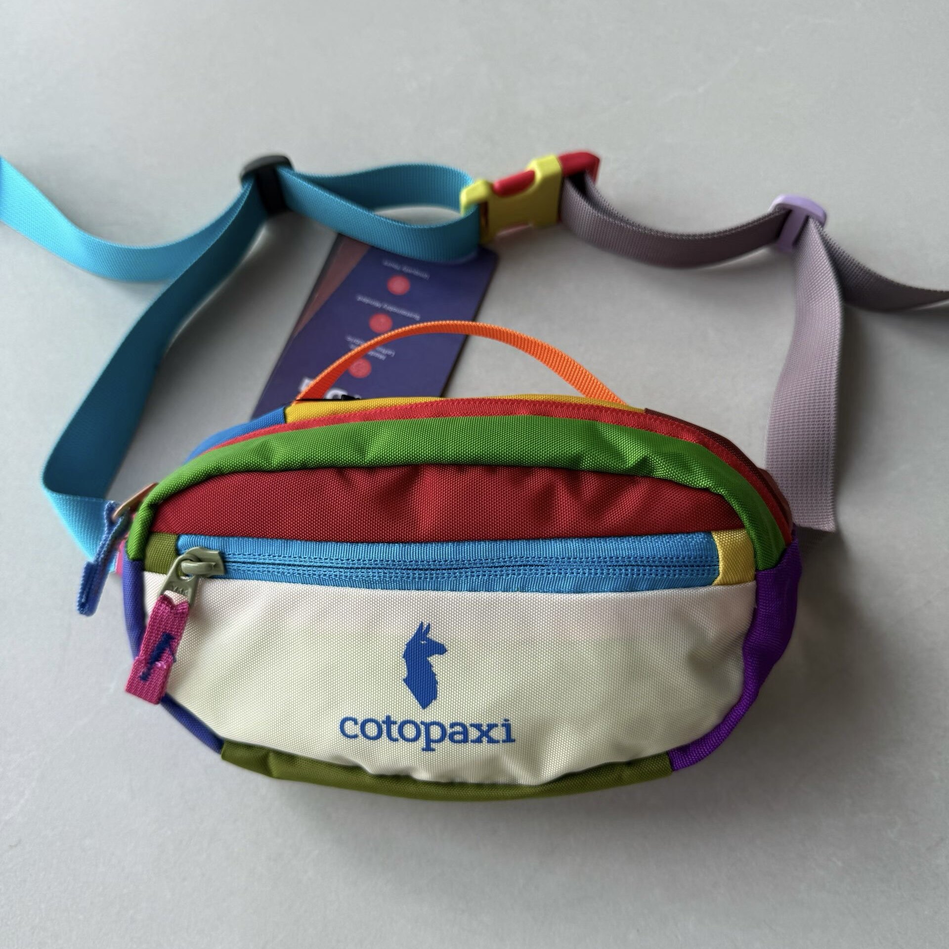 Alpaca trendy brand dopamine color matching chest bag and waist bag