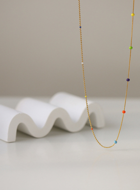 豆豆链多巴胺项链锁骨链