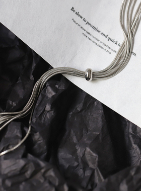 小众设计 冷淡风抽拉式项链 0.01KG