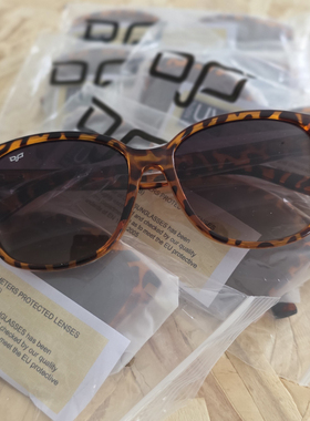 外贸原单UV400女士100%UV防紫外线玳瑁色豹纹框太阳镜墨镜