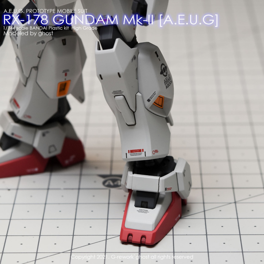 包邮 炎水贴 GHOST版 HGUC 新生 马克兔 奥古 MK2白色 荧光 水贴 - 图3