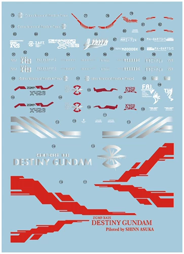 Бесплатная доставка выбора одного нулевого Mg Mb Style Destiny Soul Red Revitated Patchated Model Model Model Water Patch
