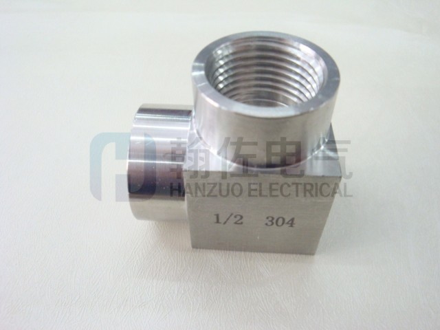 不锈钢304内丝弯头 NPT ZG G1/8-1寸M16*1.5直角耐高压防爆转接头-图3
