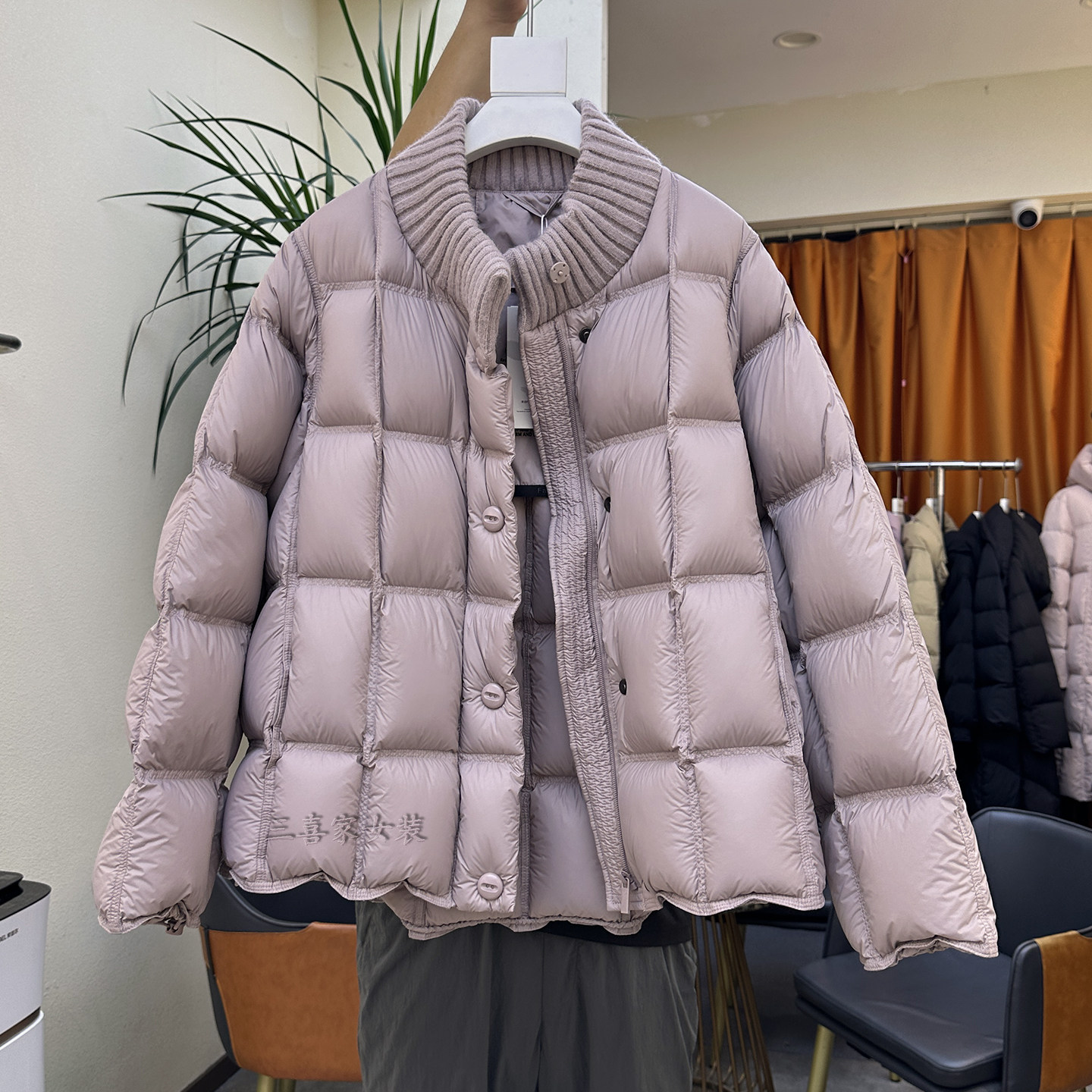 95白鸭绒针织立领短款羽绒服女2025冬装新款韩版宽松保暖加厚外套,淘宝优惠券,粉丝福利购,淘宝优惠卷