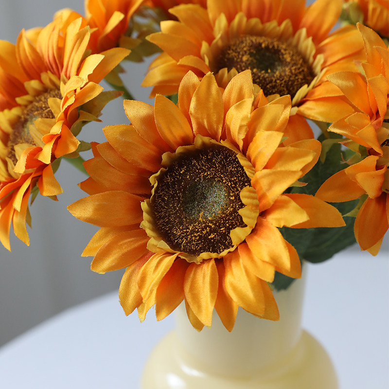 高档单支向日葵装饰花卉仿真花假花摆设客厅餐桌花艺装饰插花摆件,淘宝优惠券,粉丝福利购,淘宝优惠卷