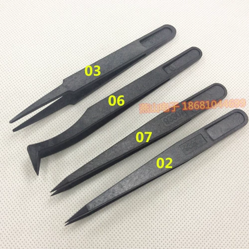 Анти -статическая тарелка из углеродного волокна Пластиковая кислота и щелочная коррозия коррозия круглая кончик головки, плоская головка, зажим локтя