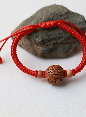 孕妇婴儿桃核满月礼物金刚结