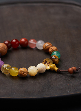 洛阳白马寺文创纪念品官方十八籽白玉菩提多宝佛珠文玩情侣手链