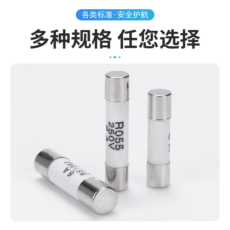 250V陶瓷熔断器保险丝管芯5*20mm.5*25mm 0.1A0.25A3.15A6.3A13A - 图1