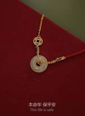 925银平安中国风手绳ins