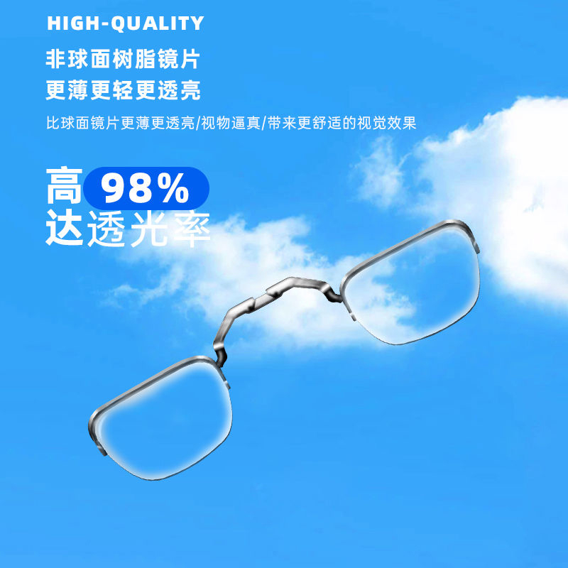 用于Xreal Nreal Air2/Air近视眼镜AR眼镜近视散光定制镜片送镜架 - 图3