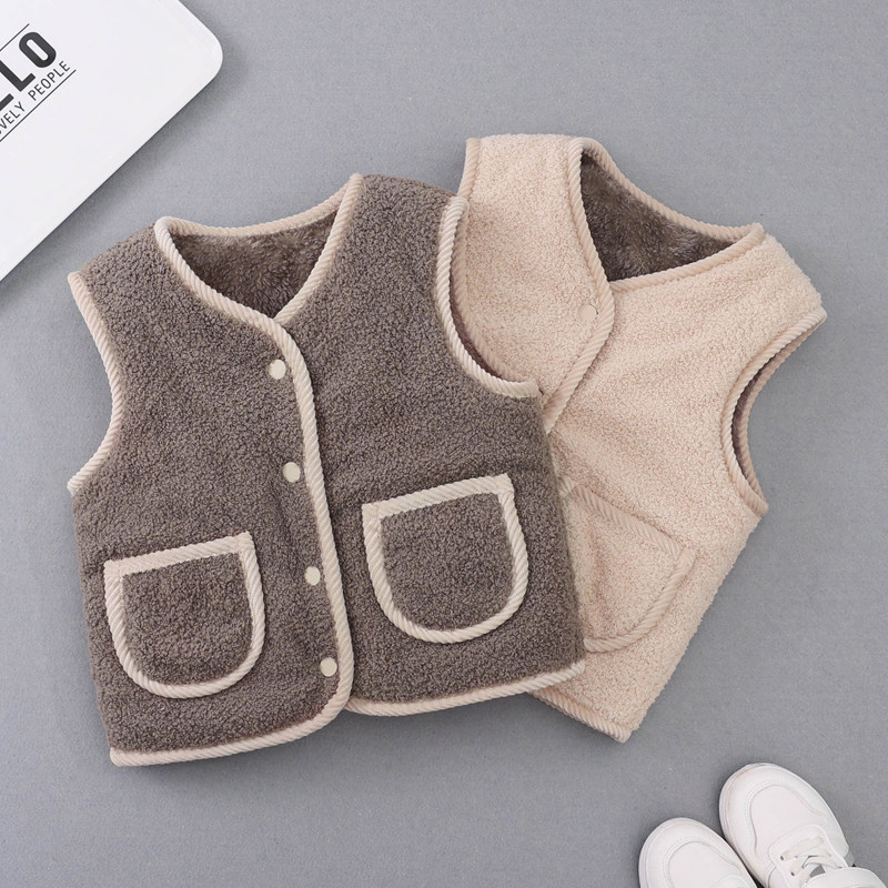 儿童马甲秋冬新款坎肩宝宝保暖加厚双面绒马夹男女童背心内穿外搭,淘宝优惠券,粉丝福利购,淘宝优惠卷