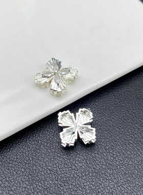 强保色镶锆石四叶草多孔隔珠桶珠