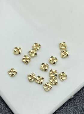 基础配件枪黑色5mm麻花隔珠隔片DIY手工串珠上路下路吧饰品配件