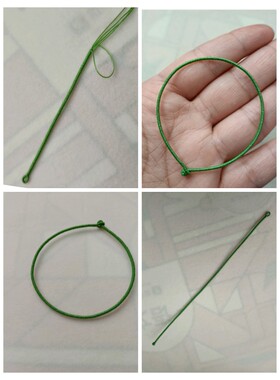 精编本命年好运绿色极细藏式手工编织金刚结红绳手链小众定制礼物