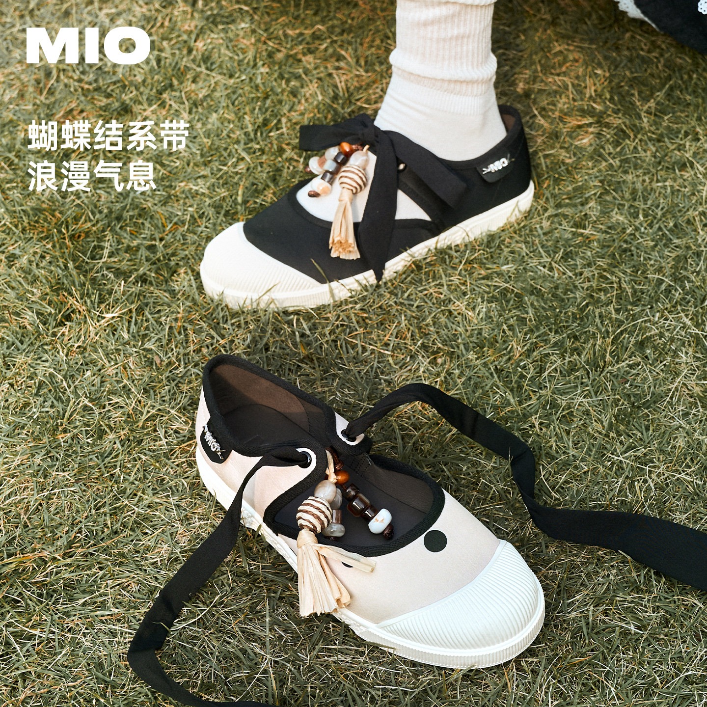 MIO米奥女鞋芭蕾运动玛丽珍2026春季新款波嬉风波点丝带饼干板鞋,淘宝优惠券,粉丝福利购,淘宝优惠卷