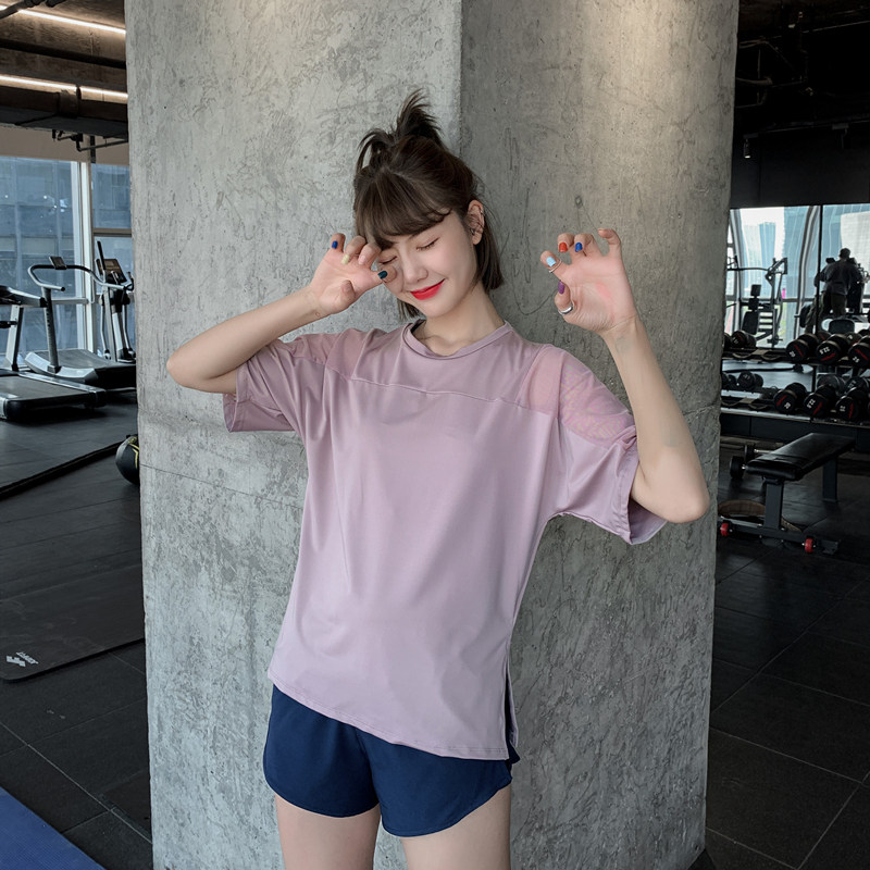 大码运动上衣女宽松胖mm罩衫速干衣T恤瑜伽服跑步网红显瘦健身服,淘宝优惠券,粉丝福利购,淘宝优惠卷