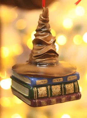 出口会说话的哈利波特分院帽圣诞树装饰挂件拉文克劳学院魔法觉醒