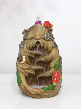 跨境新品树脸倒流香家居装饰品玄关客厅卧室高档树脂工艺摆件