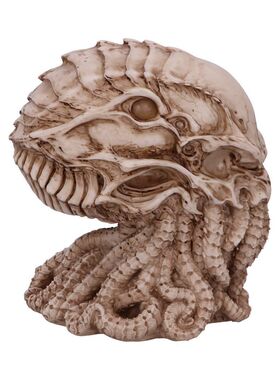 跨境新品Cthulhu Skull克苏鲁神话雕像克苏鲁骷髅头树脂摆件章鱼